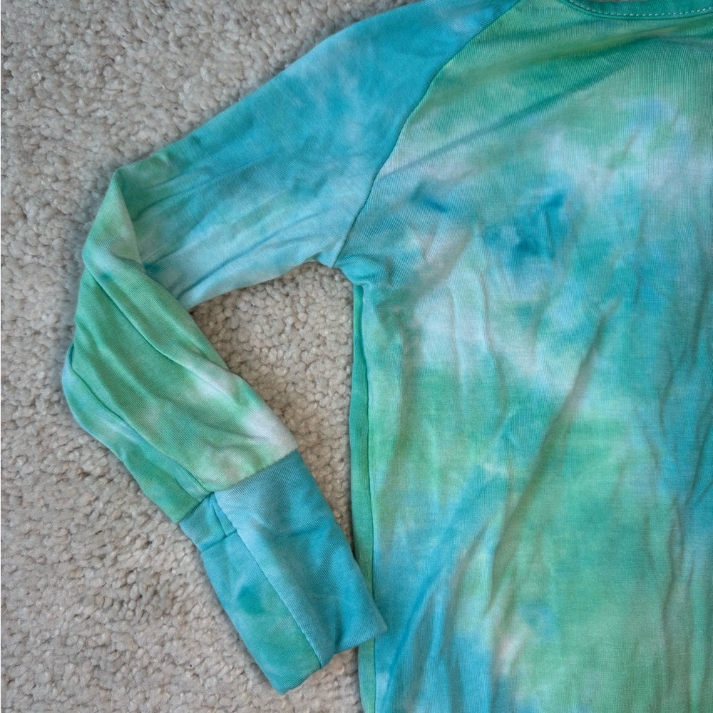 Bamboo Baby blue and green Tie-Dye convertible One Piece - Picture 10 of 12